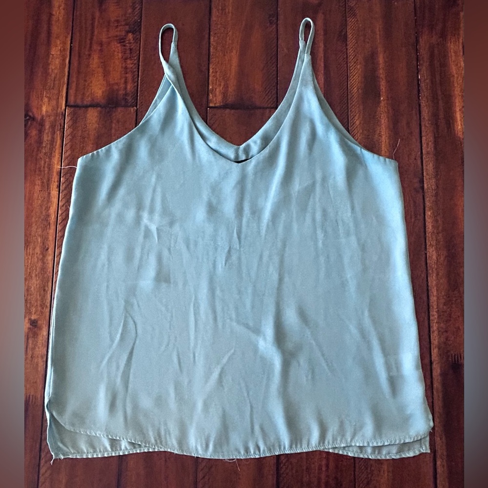 Shinestar Pale Blue V-Neck Spaghetti Strap Camisole